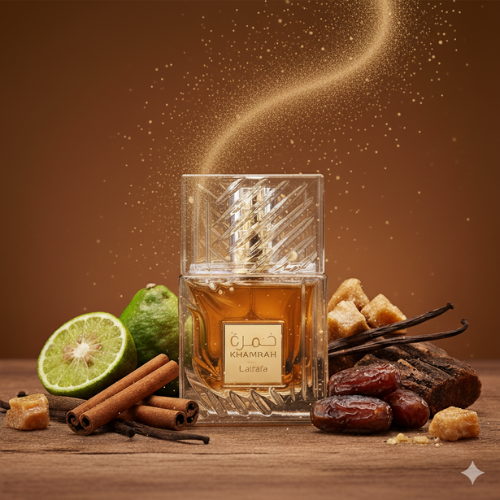 Lattafa Khamrah Eau de Parfum 100 ml – Parfum Oriental Gourmand Unisexe