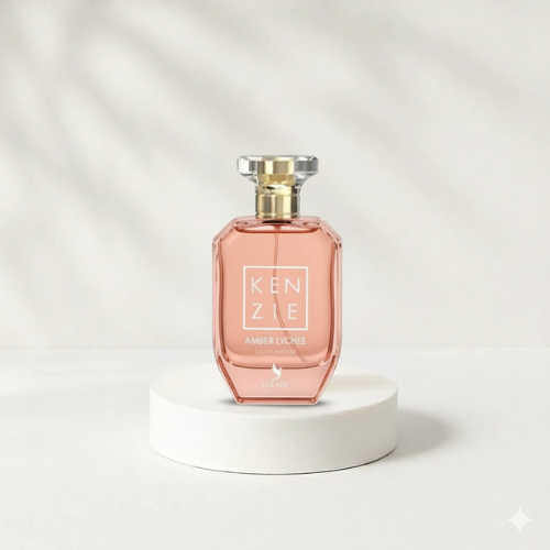 Kenzie Amber Lychee Eau de Parfum 100 ml – Parfum Mixte Fruité, Floral et Ambré