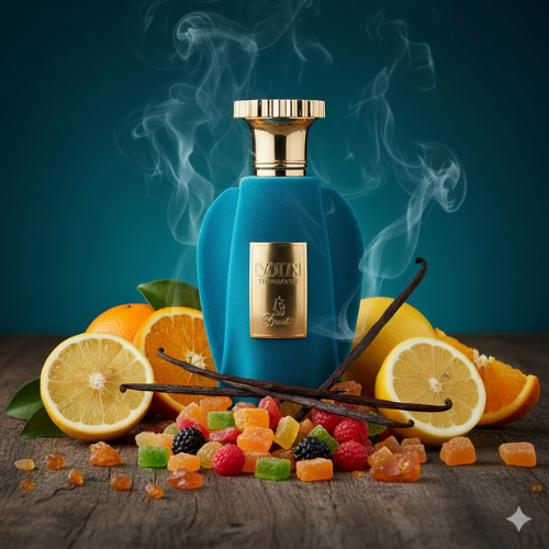 Voux Turquoise Eau de Parfum 100 ml – Parfum Unisexe Fruité et Ambré